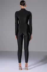 GIVE YOU A CHANCE ZIP UP CATSUIT