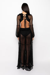 GIVING OFF LOOKS MAXI LACE DRESS