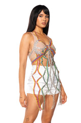 GIVING SWEETNESS RHINESTONE BRA TOP