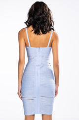 GLAM ME UP MIDI RHINESTONE BANDAGE DRESS