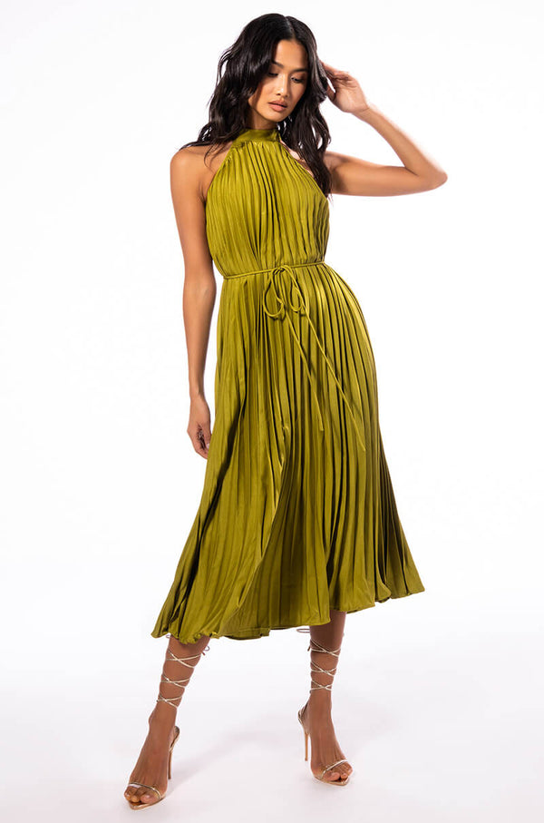 GO TO TOWN PLEATED DRESS