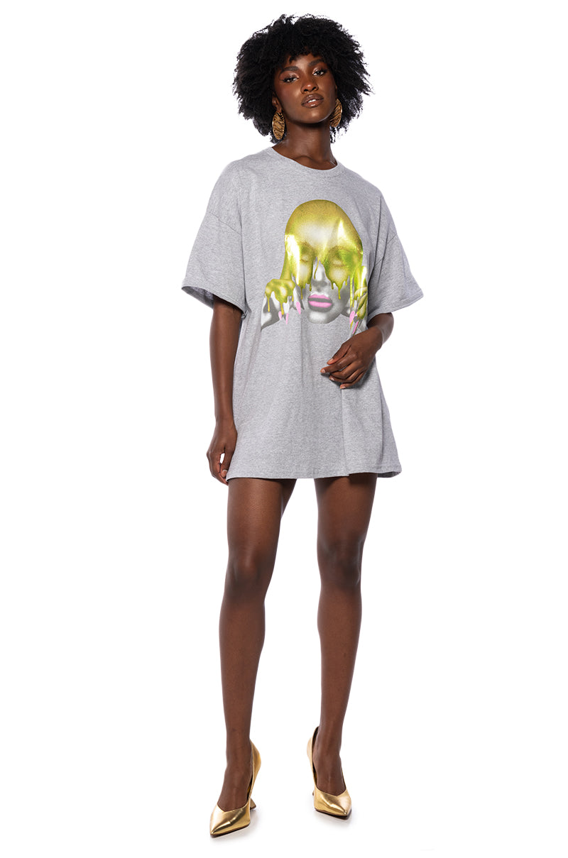 MELTIN MY FACE GRAPHIC TEE