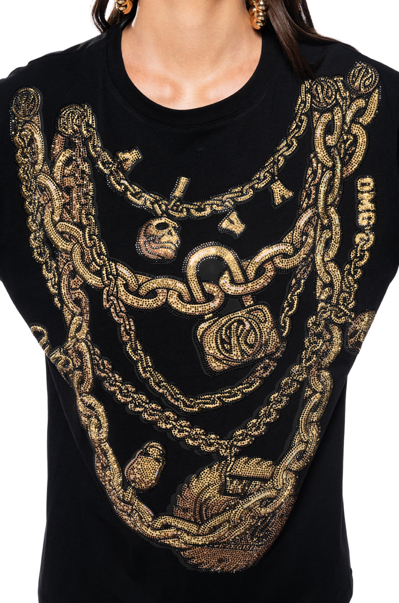 GOLD LINKS SHORT SLEEVE T-SHIRT