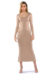 GOOD AS GOLD DOUBLE LAYER MAXI DRESS