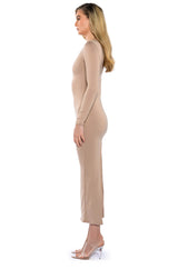 GOOD AS GOLD DOUBLE LAYER MAXI DRESS