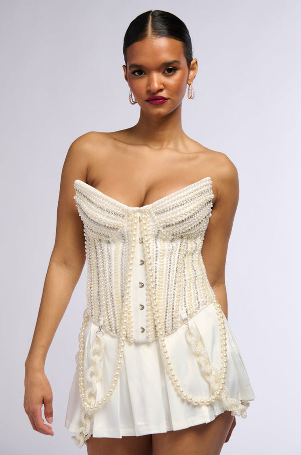 GOOD GIRL GONE BAD PEARL CORSET