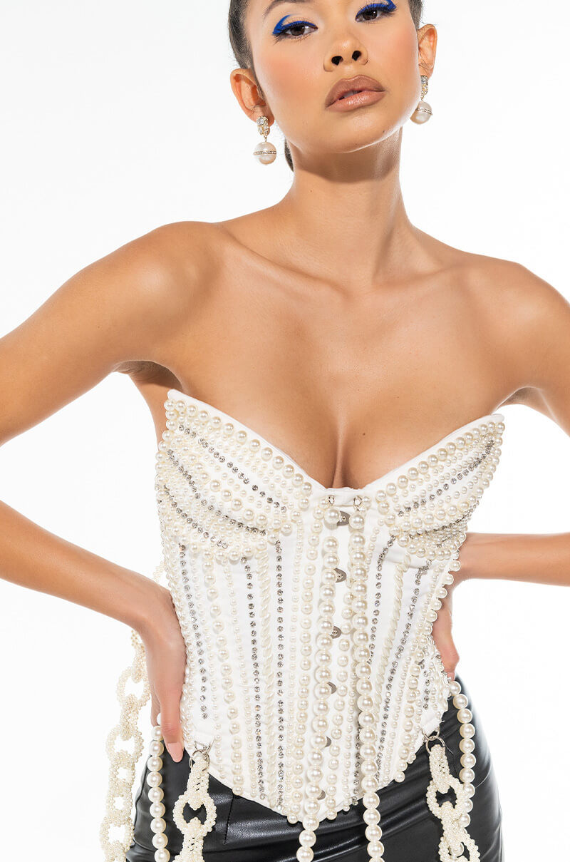 GOOD GIRL GONE BAD PEARL CORSET