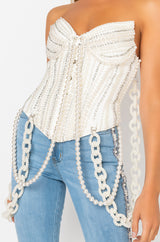 GOOD GIRL GONE BAD PEARL CORSET