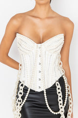 GOOD GIRL GONE BAD PEARL CORSET