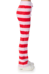 GOOD KARMA FUZZY WIDE LEG JOGGER