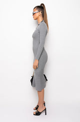 GOOD LOVE LONG SLEEVE MERMAID MIDI DRESS