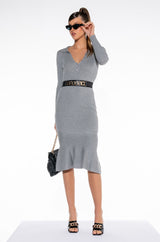 GOOD LOVE LONG SLEEVE MERMAID MIDI DRESS