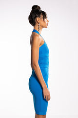 GOT ME GOOD HALTER NECK MIDI DRESS