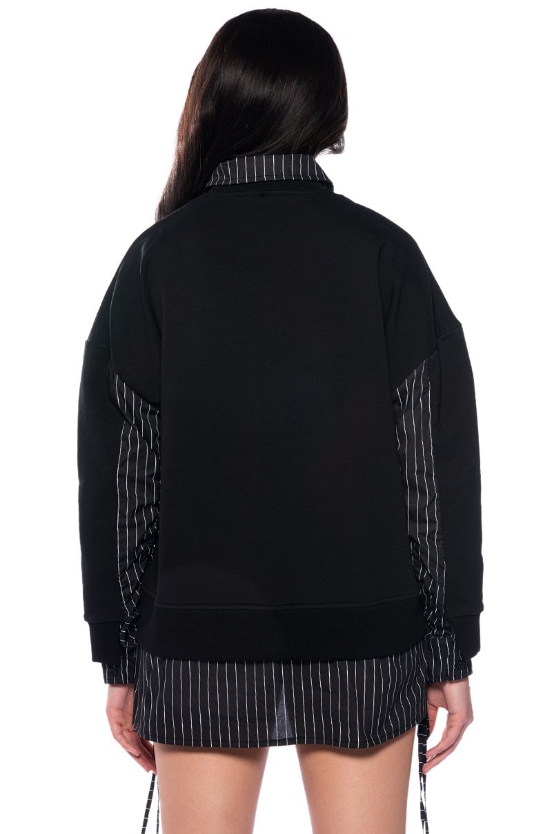 GOT THAT EDGE LAYERED SWEATSHIRT