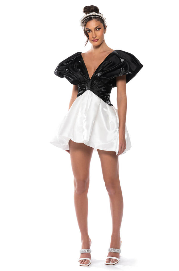 GRACE PUFF SLEEVE MINI DRESS