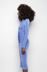 GRAM READY SLINKY MIDI DRESS