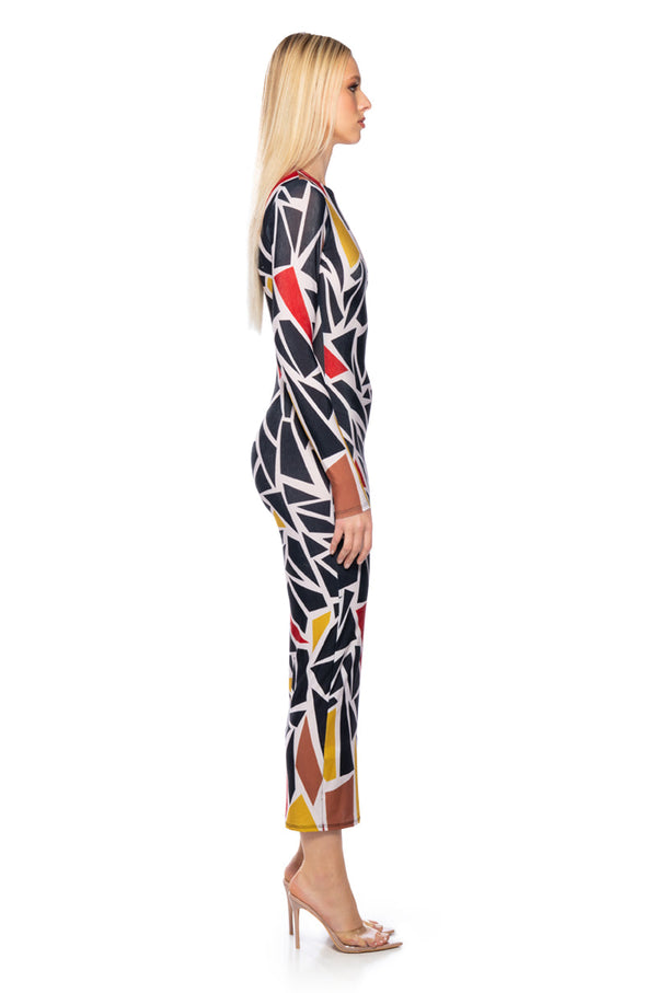 NOAH LONG SLEEVE MAXI DRESS