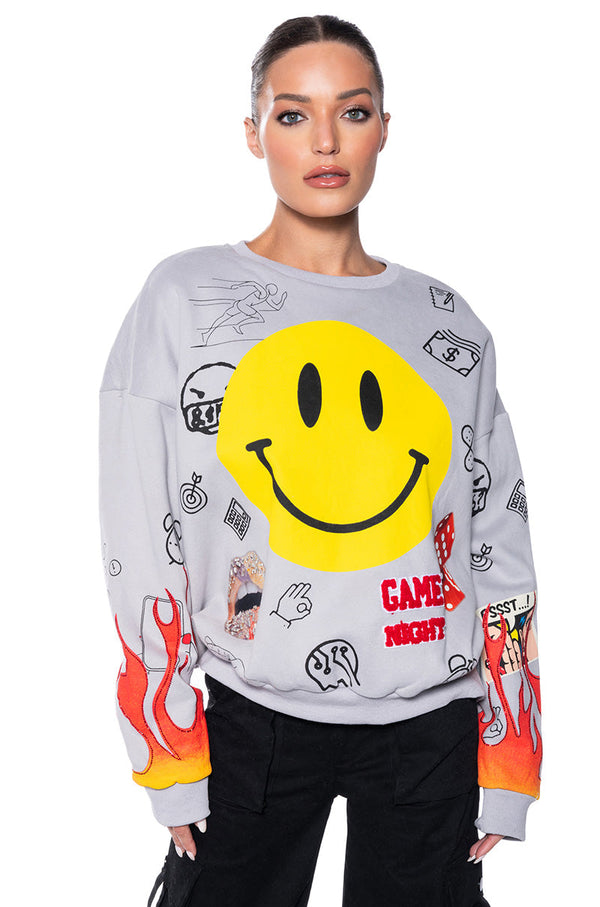 HAPPIER THAN EVER CREWNECK SWEATSHIRT