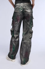 HARD IN THE PAINT DENIM CARGO PANT