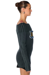 HARDDCORE DISTRESSED RIB SWEATER