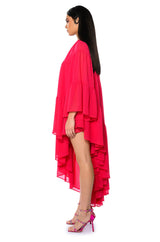 HARLOW ONE SHOULDER ASYMMETRICAL MAXI DRESS