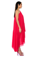 HARLOW ONE SHOULDER ASYMMETRICAL MAXI DRESS