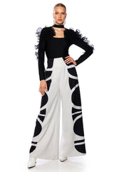 HARLOW RUFFLED SLEEVE BANDAGE TOP