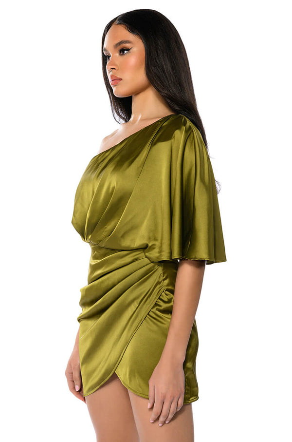 HARMONY ONE SHOULDER MINI DRESS