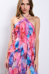 HARPER RUFFLE MAXI DRESS