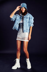 HAVIN IT MY WAY RHINESTONE MESH MINI DRESS