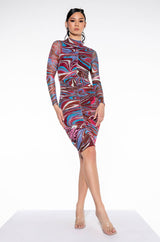 HEARD ABOUT ME MESH MIDI DRESS
