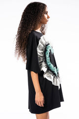 HEART RUFFLE DRESS MINI DRESS