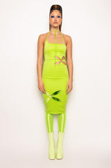 HERE TO WIN CUTOUT MIDI DRESS