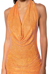 HEY BOO RHINESTONE MINI DRESS