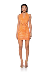 HEY BOO RHINESTONE MINI DRESS