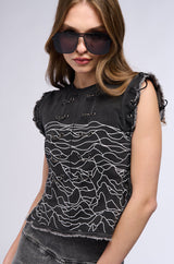 HIGH FREQUENCY GRAPHIC TANK TOP