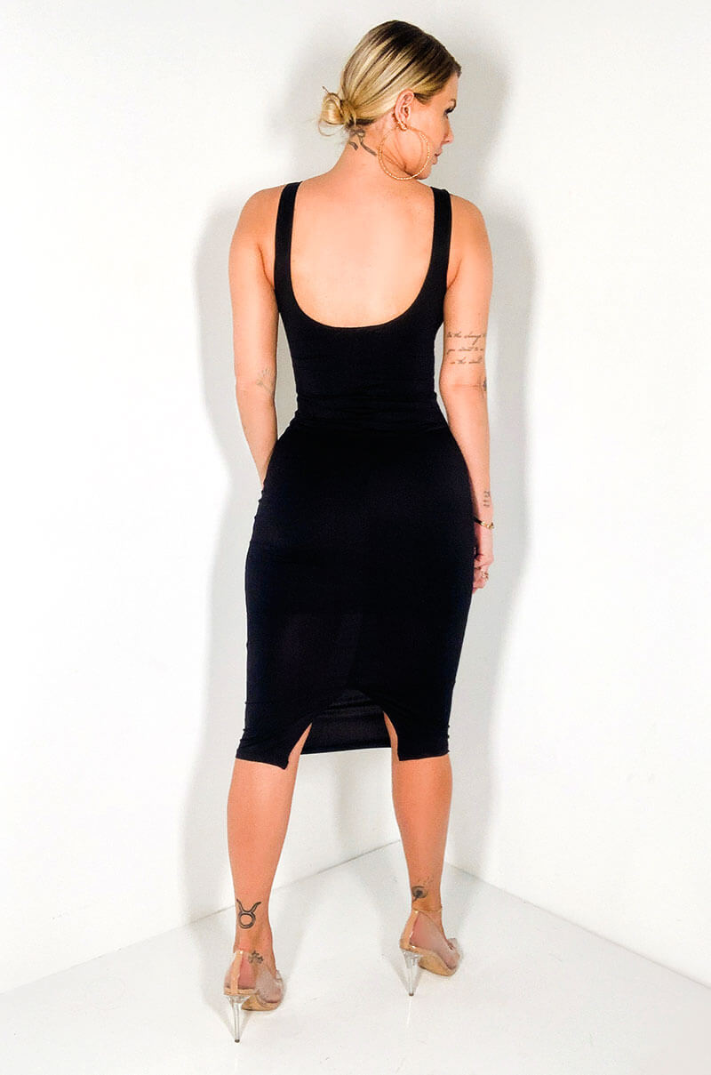 HOLDIN ME TIGHT MIDI DRESS