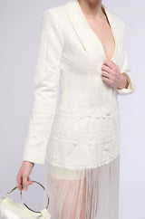 HOPELESS ROMANTIC FRINGE BLAZER DRESS