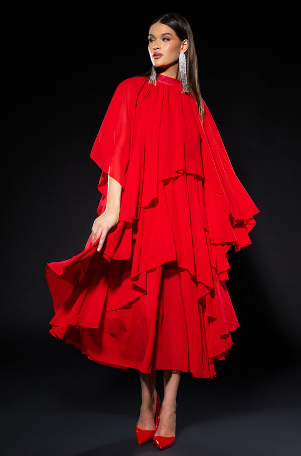 HOPELESSLY DEVOTED LAYERED MAXI DRESS