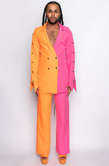 I AM ME KAZJUAN TWO TONE BLAZER DRESS