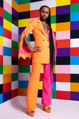 I AM ME KAZJUAN TWO TONE BLAZER DRESS