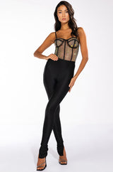 I LIKE THE WAY U MOVE RHINESTONE MESH SLEEVELESS BODYSUIT