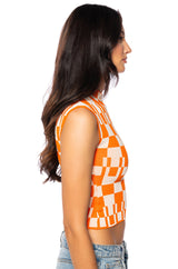 IN MY FEELINGS KNIT MOCK NECK TOP