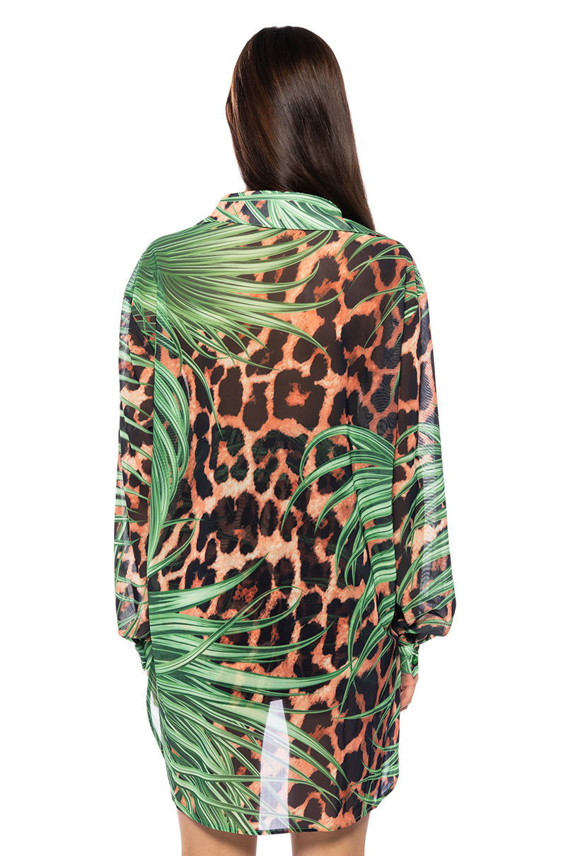 IN PARADISE OVERSIZED FLOWY BLOUSE