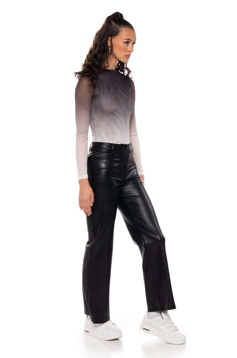 INDECISIVE OMBRE MESH BODYSUIT