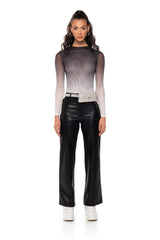 INDECISIVE OMBRE MESH BODYSUIT