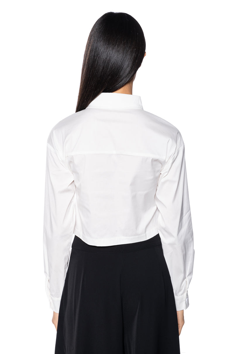 INSEPARABLE BUTTON DOWN STRIPED POPLIN SHIRT