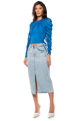 INTO THE BLUE ROPE DETAIL TOP