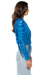 INTO THE BLUE ROPE DETAIL TOP
