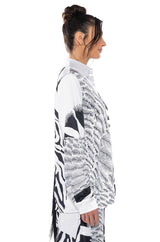 INTO THE NIGHT SATIN BUTTONDOWN